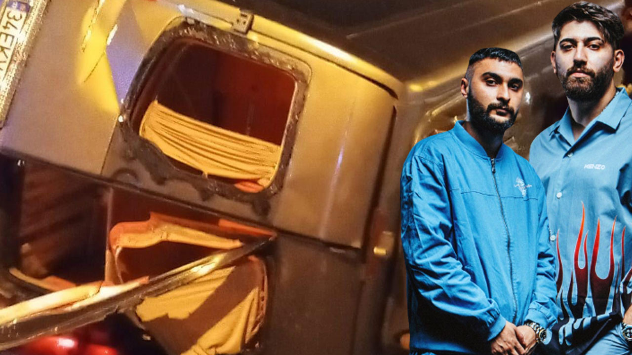 Konsere giden rap şarkıcılarının içinde bulunduğu minibüs kaza yaptı: 7 yaralı