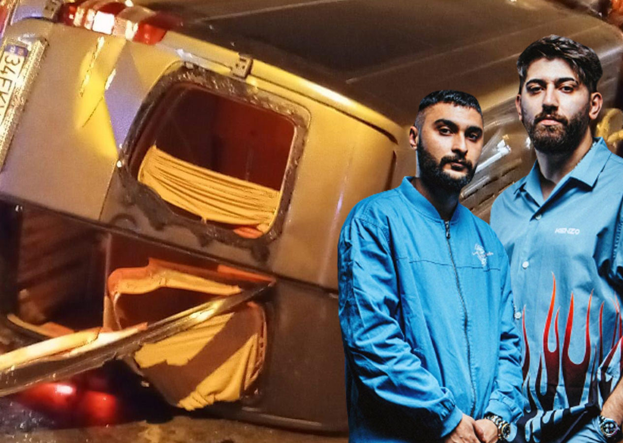 Konsere giden rap şarkıcılarının içinde bulunduğu minibüs kaza yaptı: 7 yaralı