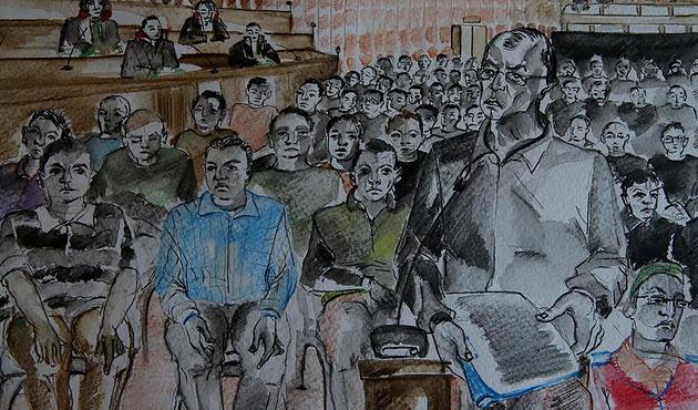 Akıncı Üssü Davası'nda gerginlik! Küfürler, hakaretler havada uçuştu...