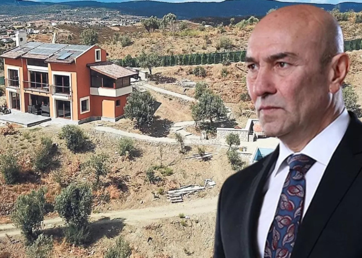 'Zeytin tesisi' diye kandırdı! Tunç Soyer, kaçak villasını satışa çıkardı