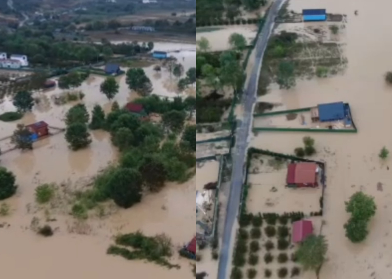 Şile'de manzara kötü: Dere taştı evler ve tarım arazileri sular altında kaldı