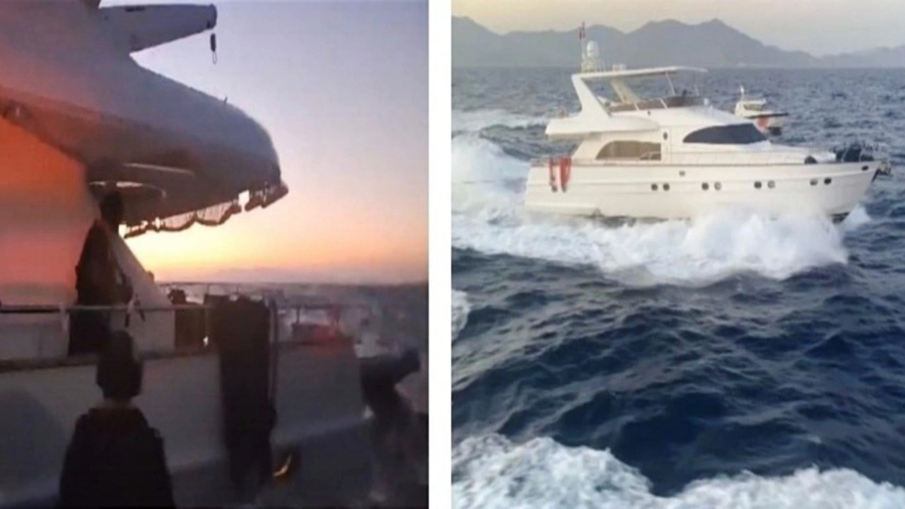 ABD bayraklı motoryatla Yunan adalarına kaçmaya çalışıyorlardı...  11 FETÖ/PDY'li yakalandı!