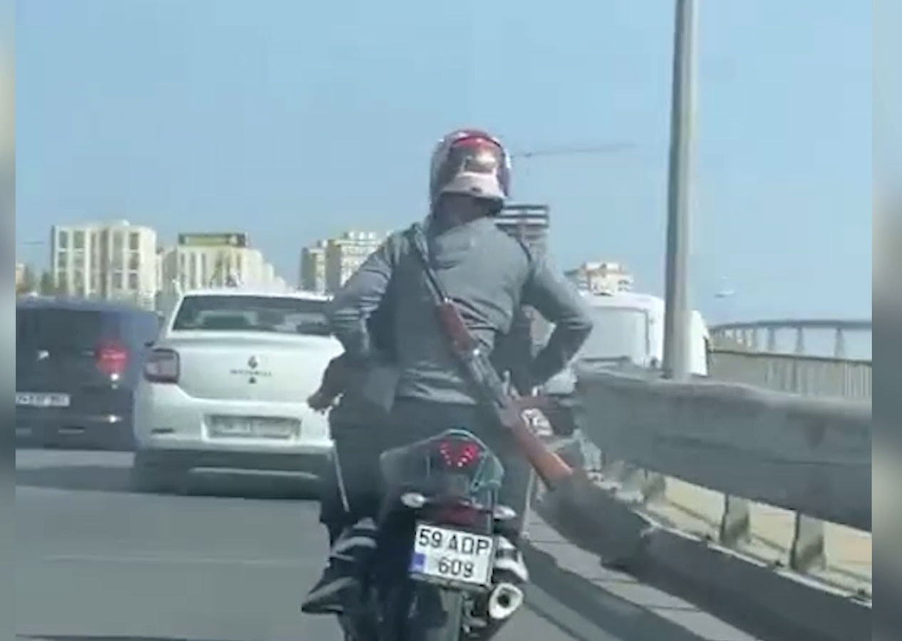 Avcılar'da görüntülendi! Bakın uzun namlulu silah ne çıktı!
