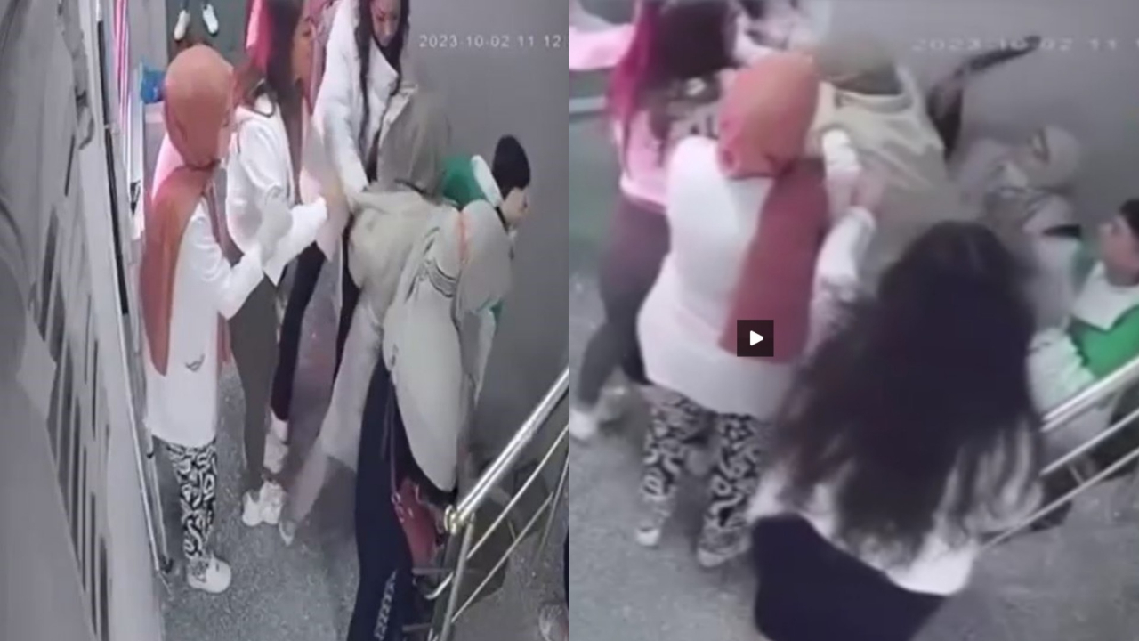 Ücret ödemeden kaçmaya çalıştılar: Güzellik merkezinde kadınların saç saça kavgası...