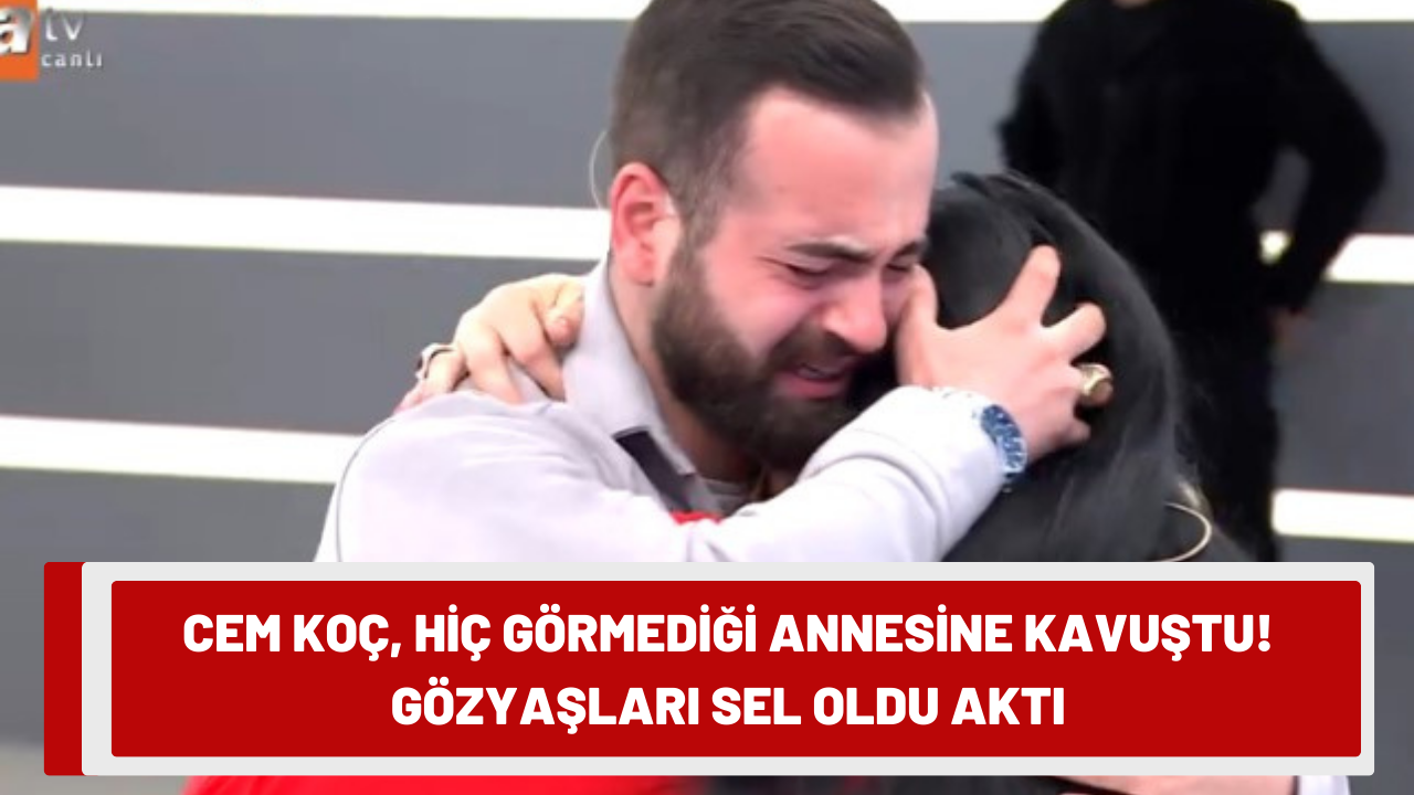 Cem Koç’un 21 yıllık anne hasreti Müge Anlı ile Tatlı Sert programında son buldu: Hiç görmediği annesi Nazan Reyis ile stüdyoda bir araya geldi! Gözyaşları sel oldu aktı