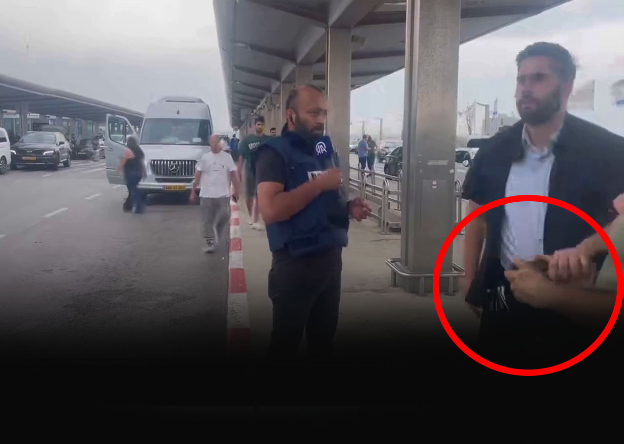 İsrail polisinden AA Muhabirine skandal müdahale! O anlar kamerada!