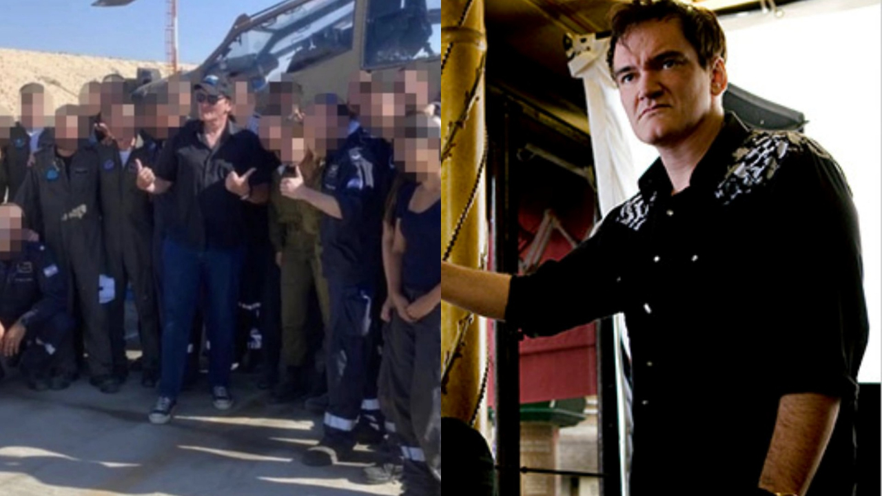 Ünlü yönetmen Quentin Tarantino, destek için İsrailli 'Soysuzlar Çetesi'ni ziyaret etti!