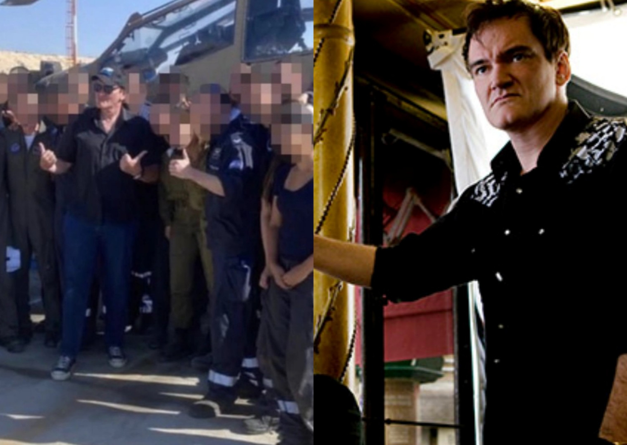 Ünlü yönetmen Quentin Tarantino, destek için İsrailli 'Soysuzlar Çetesi'ni ziyaret etti!