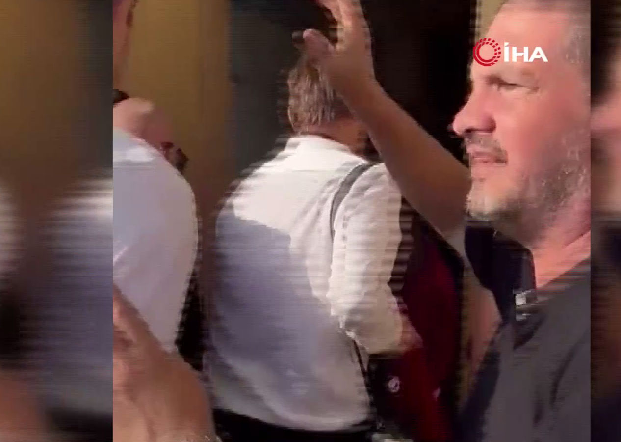 İngiltere Dışişleri Bakanı Cleverly İsrail'de siren seslerini duyunca sığınağa koştu