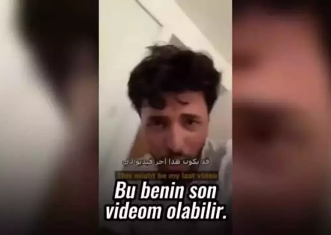 "Bu benim son videom olabilir" diyen genç canlı yayında İsrail saldırısına yakalandı!