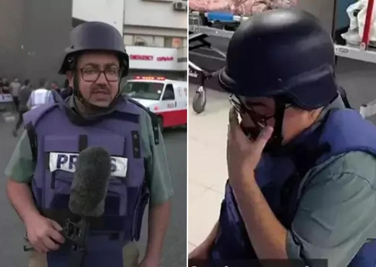 BBC muhabiri Gazze'de gördüklerine dayanamadı, dizlerinin üstüne çöktü! "Böyle bir şey görmedim"