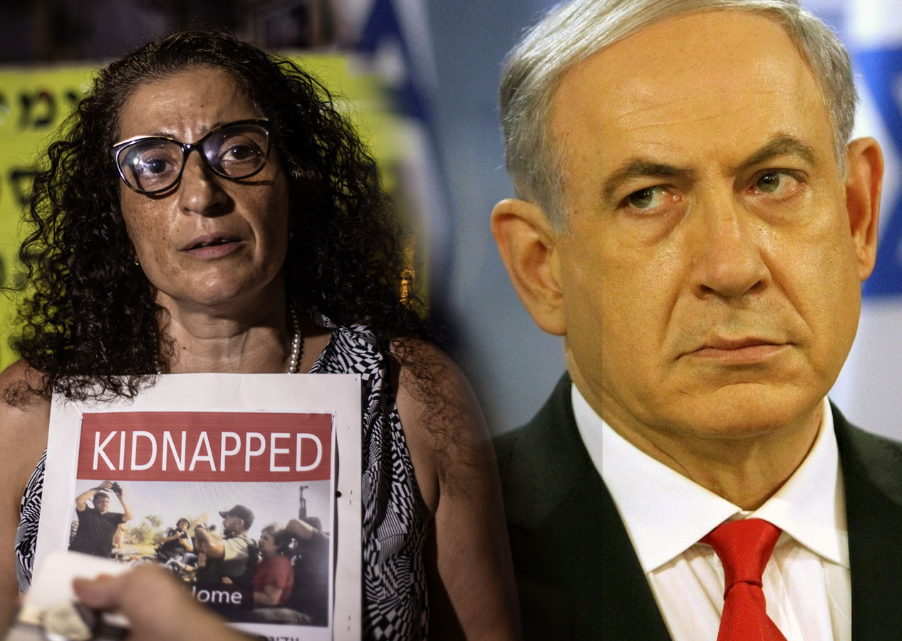 Gazze'deki "İsrailli esirlerin" aileleri, Tel Aviv'de Netanyahu'yu istifaya çağırdı