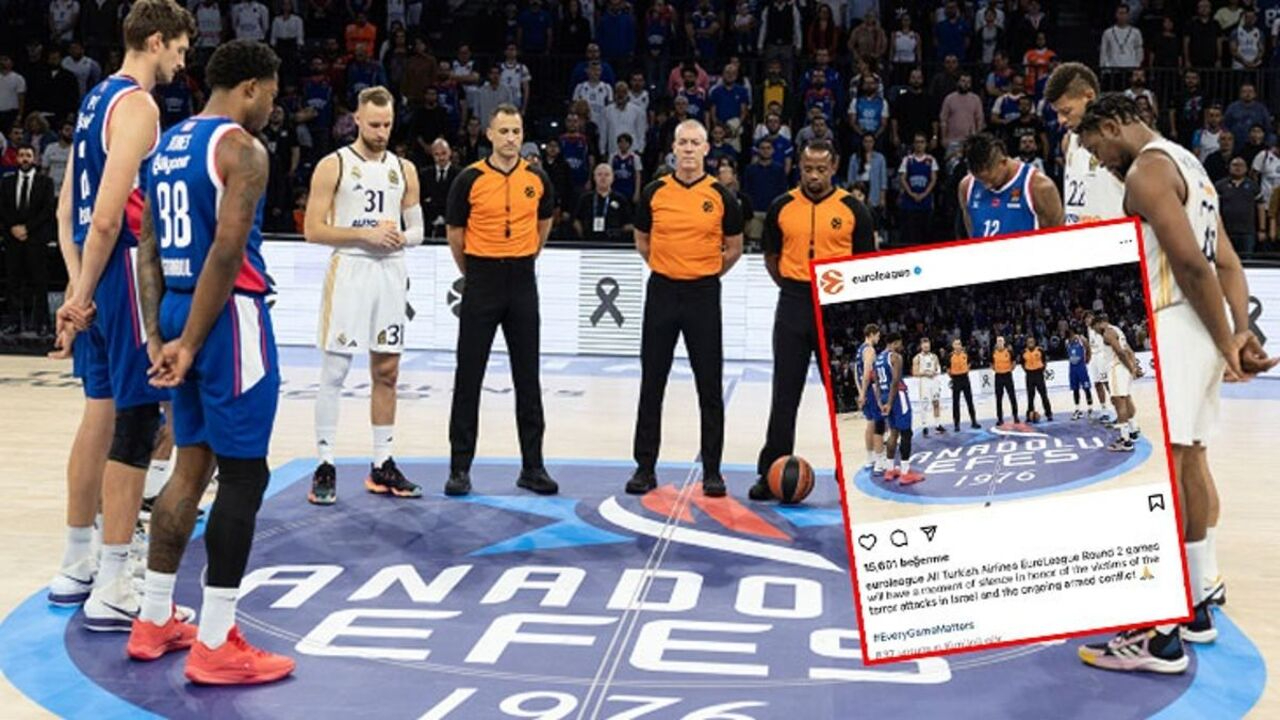 Anadolu Efes'ten EuroLegue'in 'saygı duruşu paylaşımına tepki!
