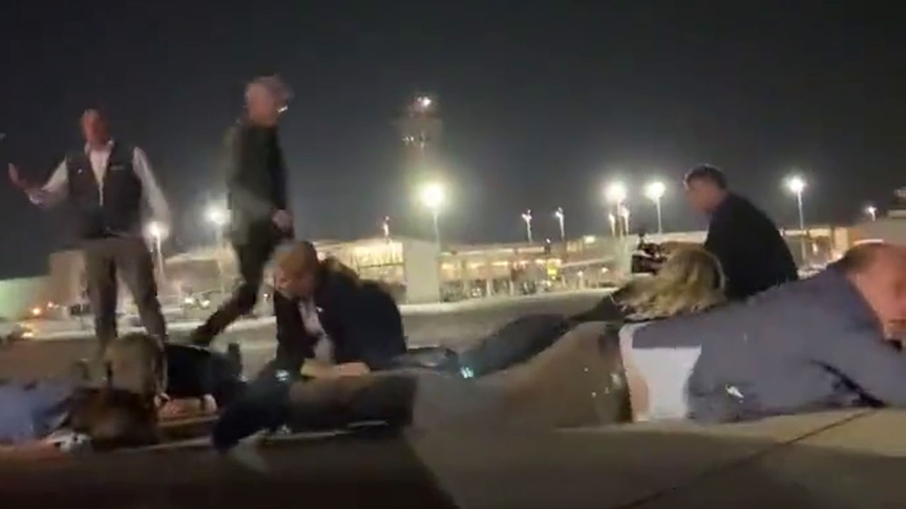 İsrail'e destek için gitti! Alman Başbakanı sirenler çalmaya başlayınca yere yattı