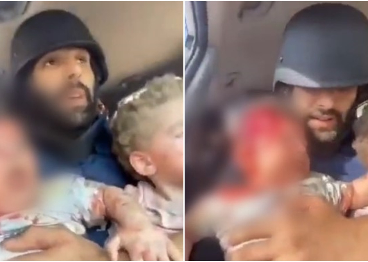 İsrail'in zulmü bitmiyor! Bombaların yağdığı Gazze'de enkaz altında kalan iki bebek bakın nasıl hayata tutundu... Görüntüler yürekleri sızlattı
