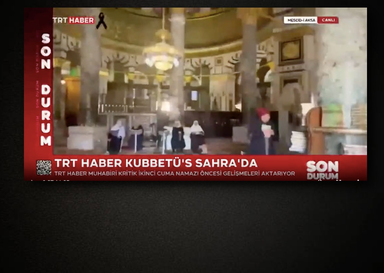 Hastane katliamı sonrası ilk cuma... TRT Haber muhabiri Kubbetü's Sahra'da gözyaşlarına boğuldu...
