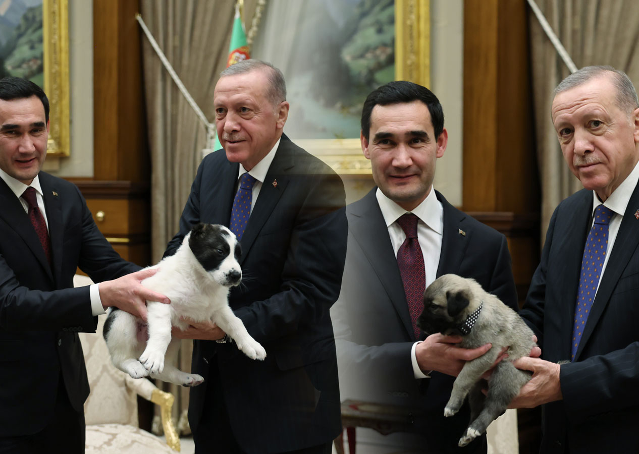Cumhurbaşkanı Erdoğan Türkmenistan Devlet Başkanı ile ortak basın toplantısı düzenledi