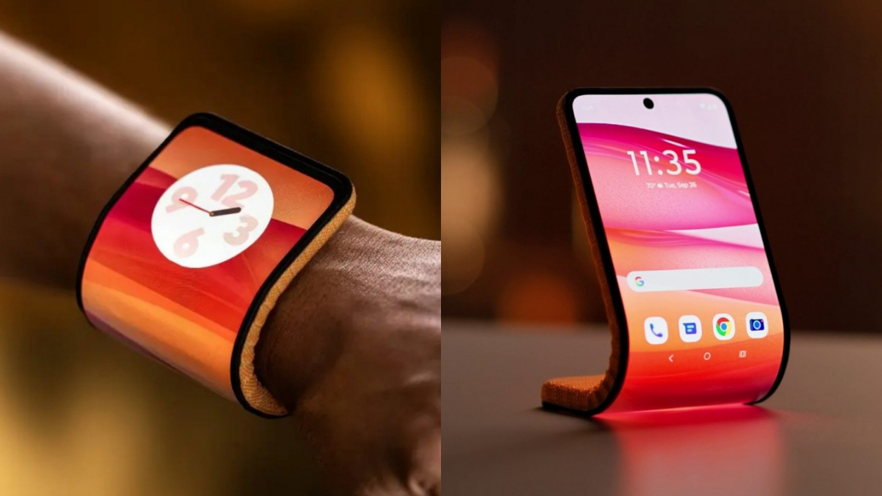 Motorola geleceğin akıllı telefonunu görücüye çıkardı: Bükülüyor, akıllı saat gibi kola takılıyor