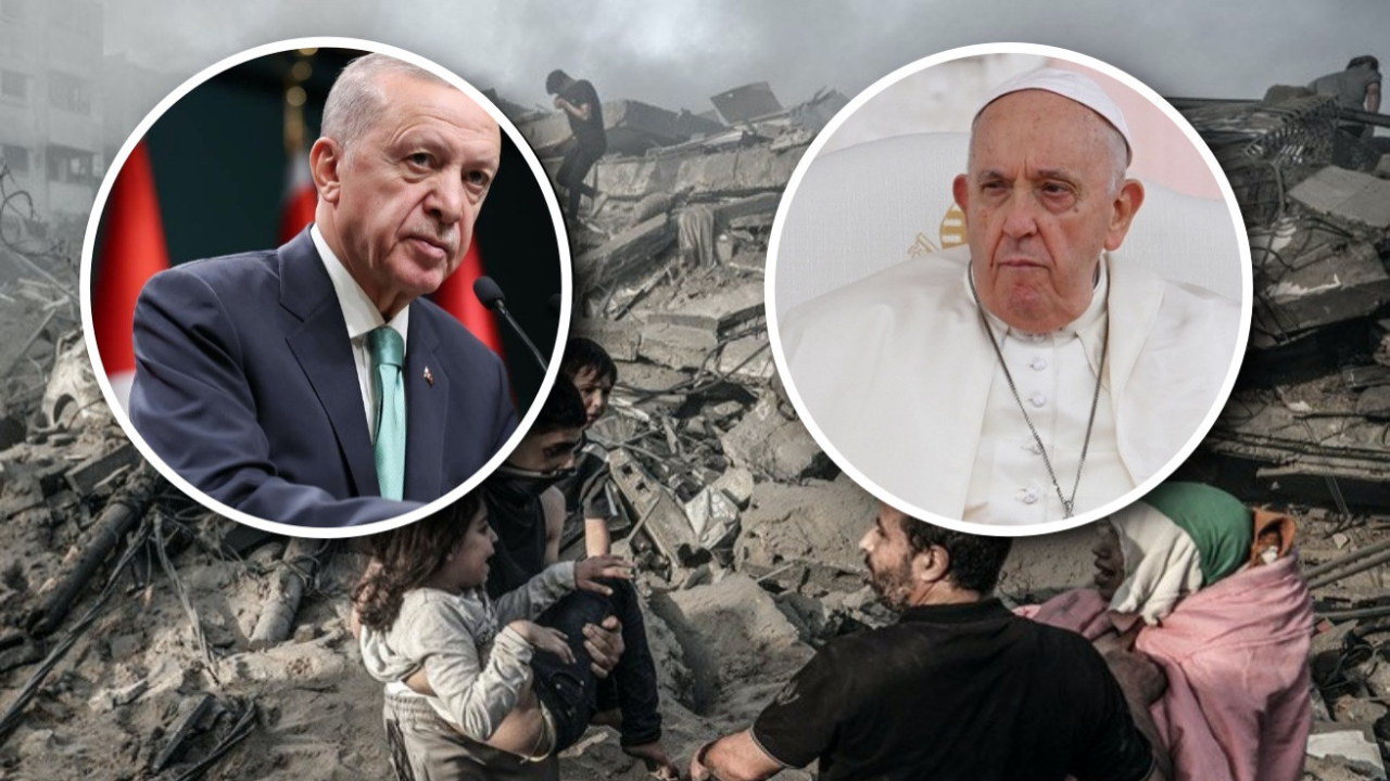 Cumhurbaşkanı Erdoğan, Papa ile görüştü! Gündem: Filistin...