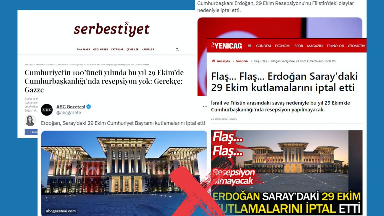 Cumhurbaşkanlığı Külliyesi'ndeki 29 Ekim resepsiyonu iptal edildi iddiası yalan çıktı!