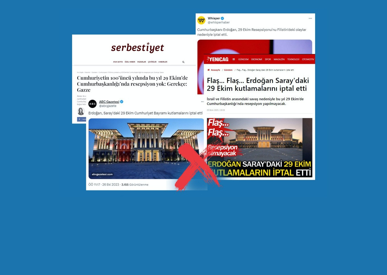 Cumhurbaşkanlığı Külliyesi'ndeki 29 Ekim resepsiyonu iptal edildi iddiası yalan çıktı!