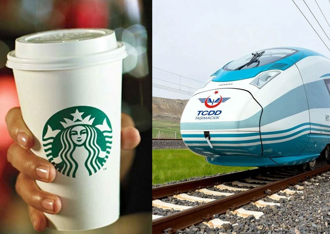 TCDD, İsrail'e destek veren Starbucks'ı hızlı trenlerden kaldırdı