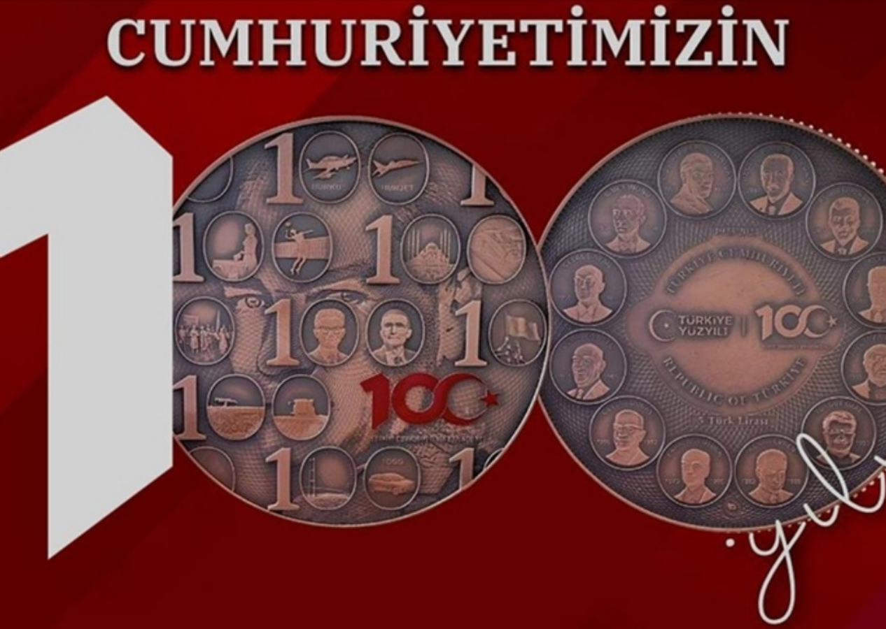 100 milyon adet basıldı! Darphane'den Cumhuriyet'in 100. yılına özel hatıra parası