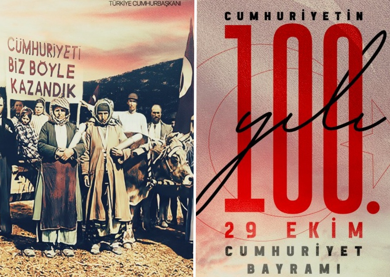 Cumhurbaşkanı Erdoğan'dan 29 Ekim mesajı: Cumhuriyetimizin 100’üncü yıl dönümüne ulaşmanın heyecanını ve gururunu yaşıyoruz!