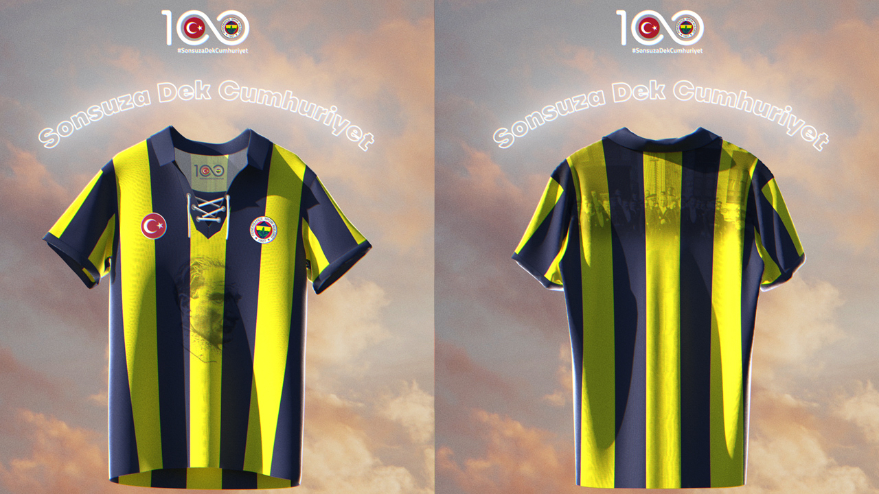 Fenerbahçe, Pendikspor maçına cumhuriyetin 100. yılına özel hazırladığı formayla çıkacak