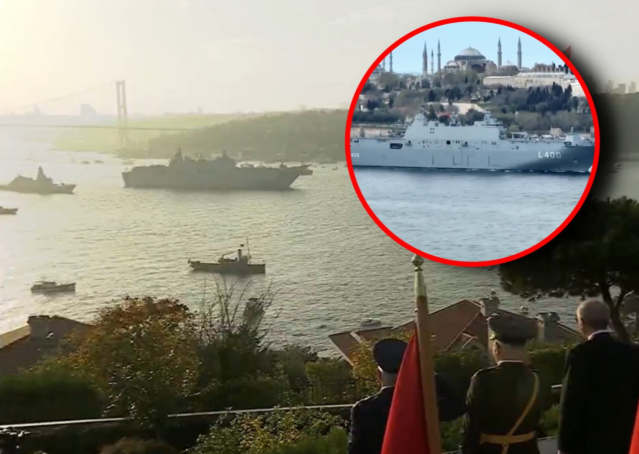 İstanbul Boğazı'nda gövde gösterisi: Cumhuriyet'in 100. yılında 100 savaş gemisi ile tarihi geçit töreni
