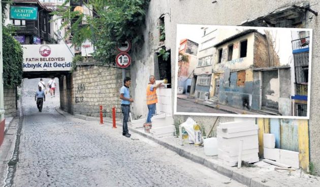 Metruk binalara duvarlı tinerci önlemi!