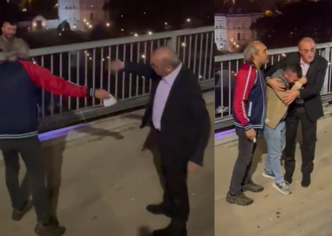 Abdurrahim Albayrak, köprüde intihar etmek isteyen vatandaşı engelledi: "Köprü burada, halledemezsen gelirsin yine"