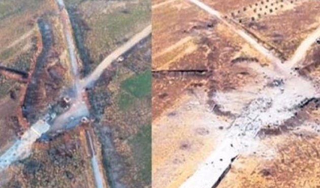 Gece sızdılar, YPG'nin kalesini yerle bir ettiler!