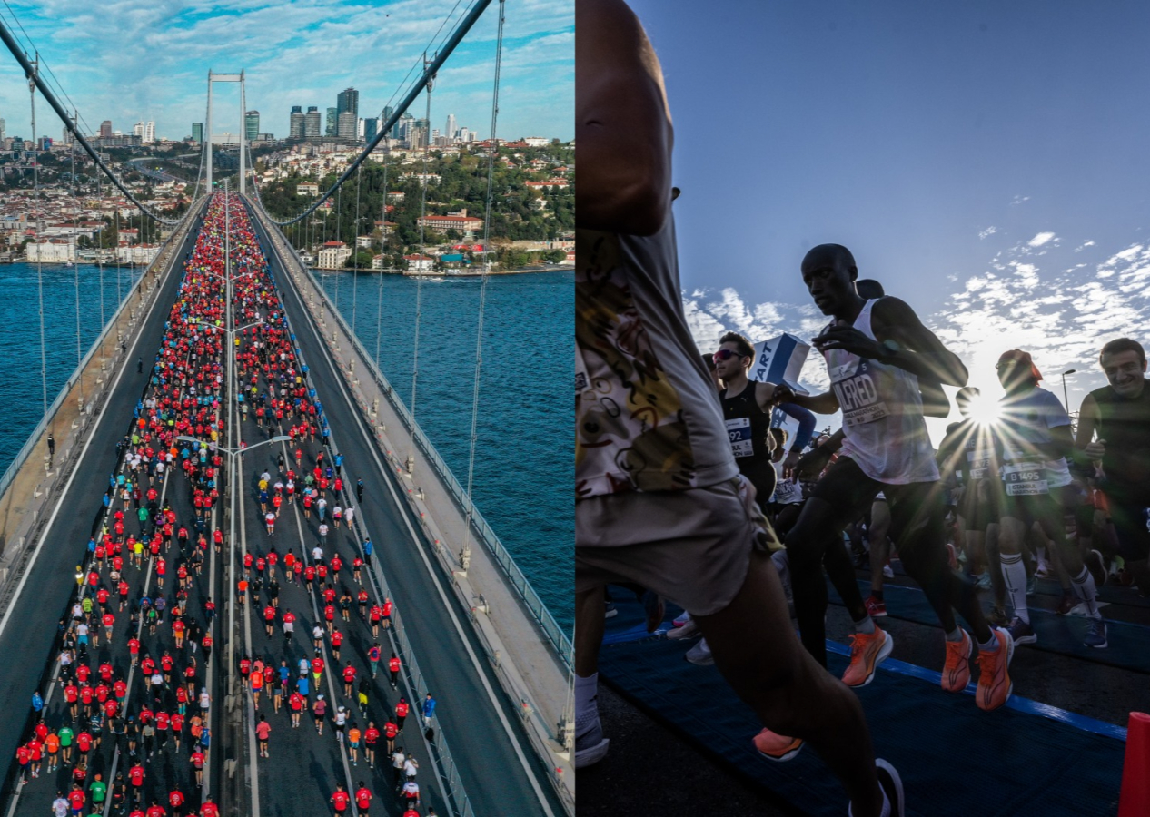 45. İstanbul Maratonu başladı: Dünyanın kıtalararası koşulan tek maratonu