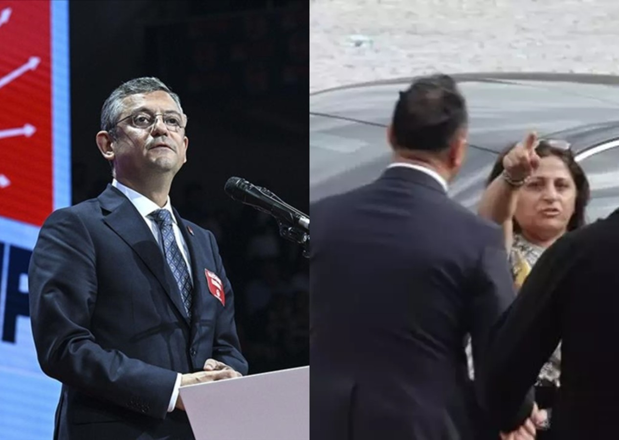 CHP Genel Başkanı Özgür Özel'e hoş geldin protestosu! ''Kemal Kılıçdaroğlu'nu sırtından vurdunuz''