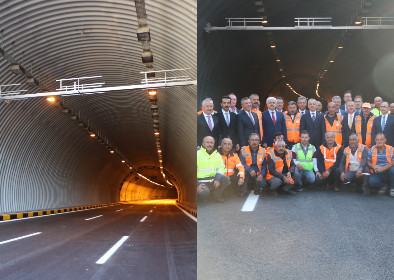 90 metre uzatılan Bolu Dağı Tüneli törenle hizmete açıldı