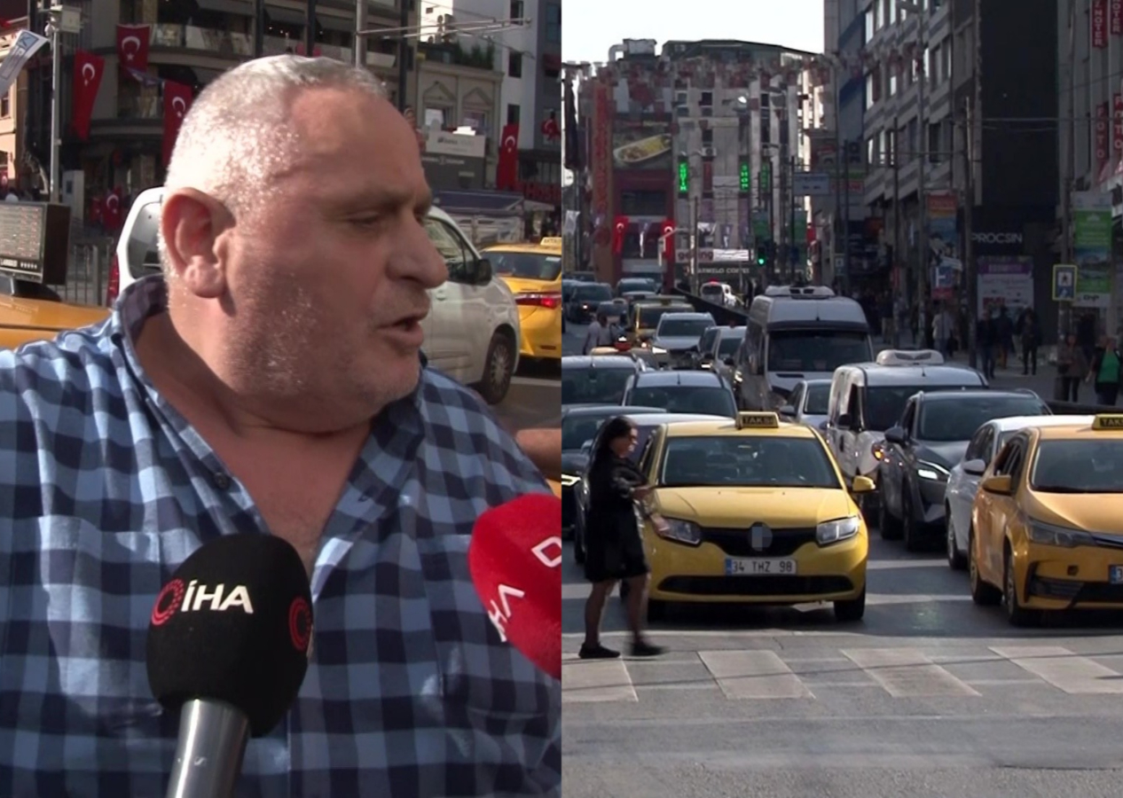 Hem suçlu hem güçlü! Denetimde ceza yiyen taksici: “Ceza yersem bu aracı burada yakarım”