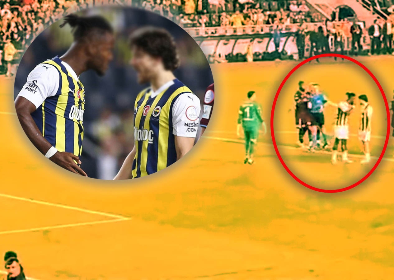 Fenerbahçe'de şok eden görüntü! İki yıldız Trabzonspor maçında neredeyse birbirine girecekti! Araya girip sakinleştirdiler