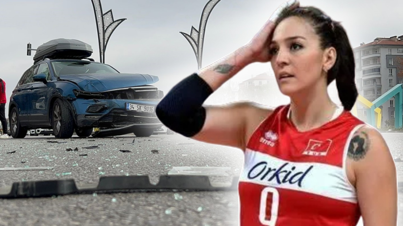 Milli voleybolcu Büşra Kılıçlı ve kızı trafik kazası geçirdi: Şans eseri burunları bile kanamadı