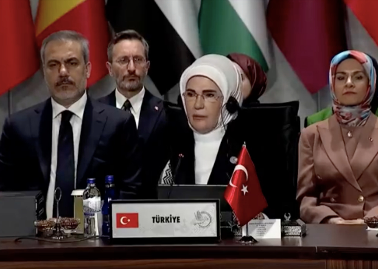 Emine Erdoğan ve lider eşlerinden dünyaya Gazze mesajı: Hiçbir ideoloji masum insanın canından değerli değildir!