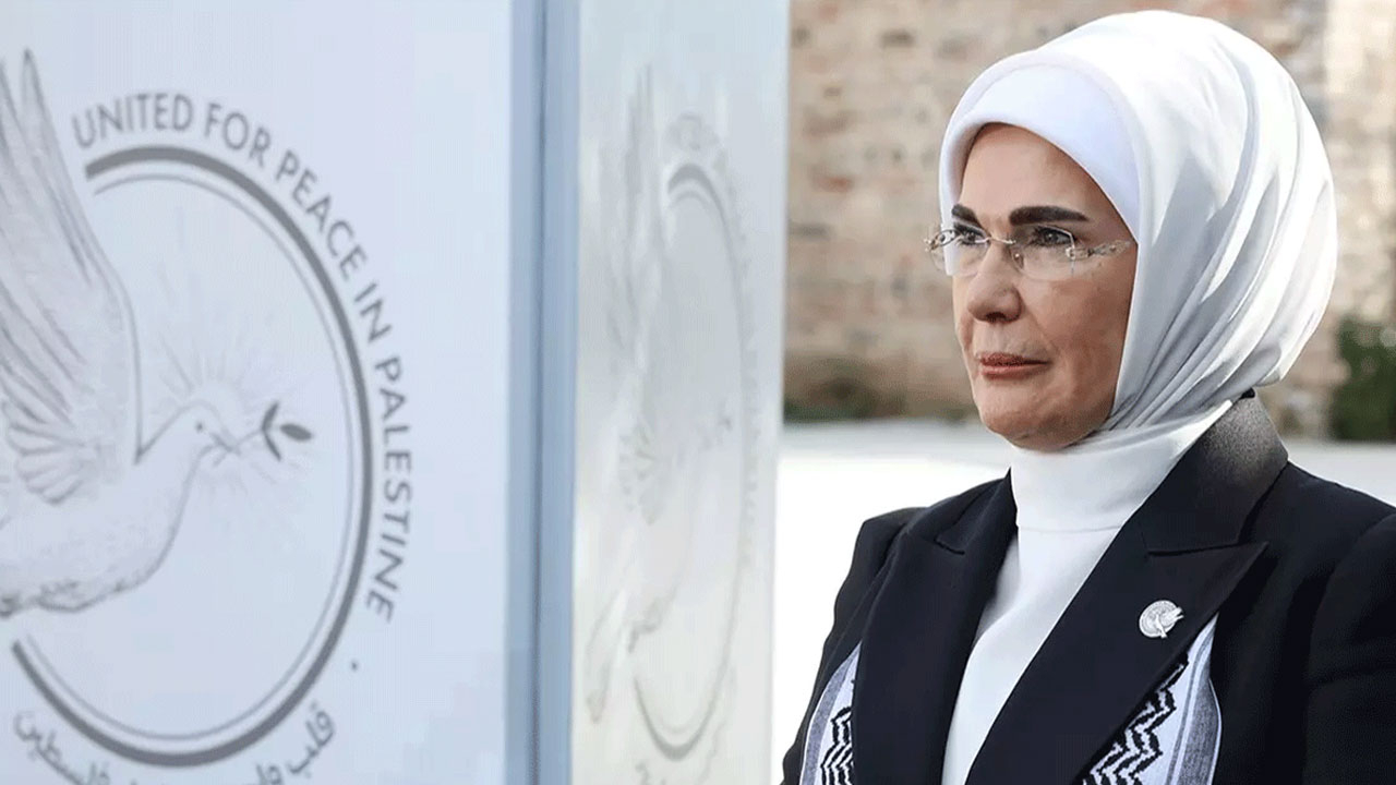 Emine Erdoğan 3 dilde "Filistin İçin Tek Yürek" çağrısına destek istedi