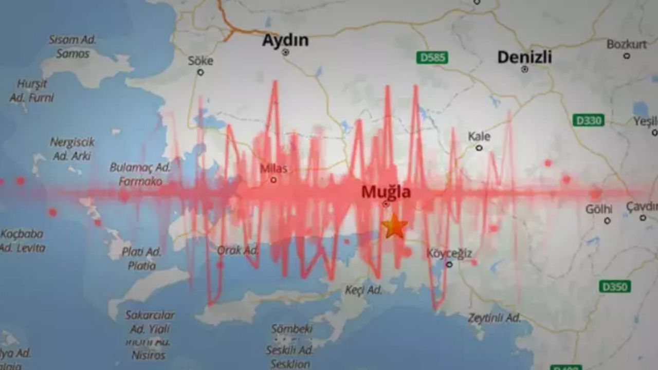 Muğla'da 4.1 büyüklüğünde deprem! Çevre illerden de hissedildi...