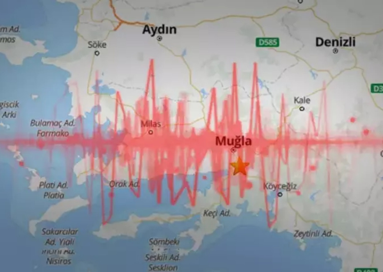 Muğla'da 4.1 büyüklüğünde deprem! Çevre illerden de hissedildi...