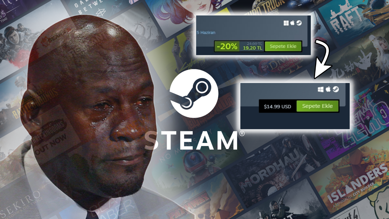 Oyuncular için tam bir kabus! Steam dolara geçti, fiyatlar uçtu gitti