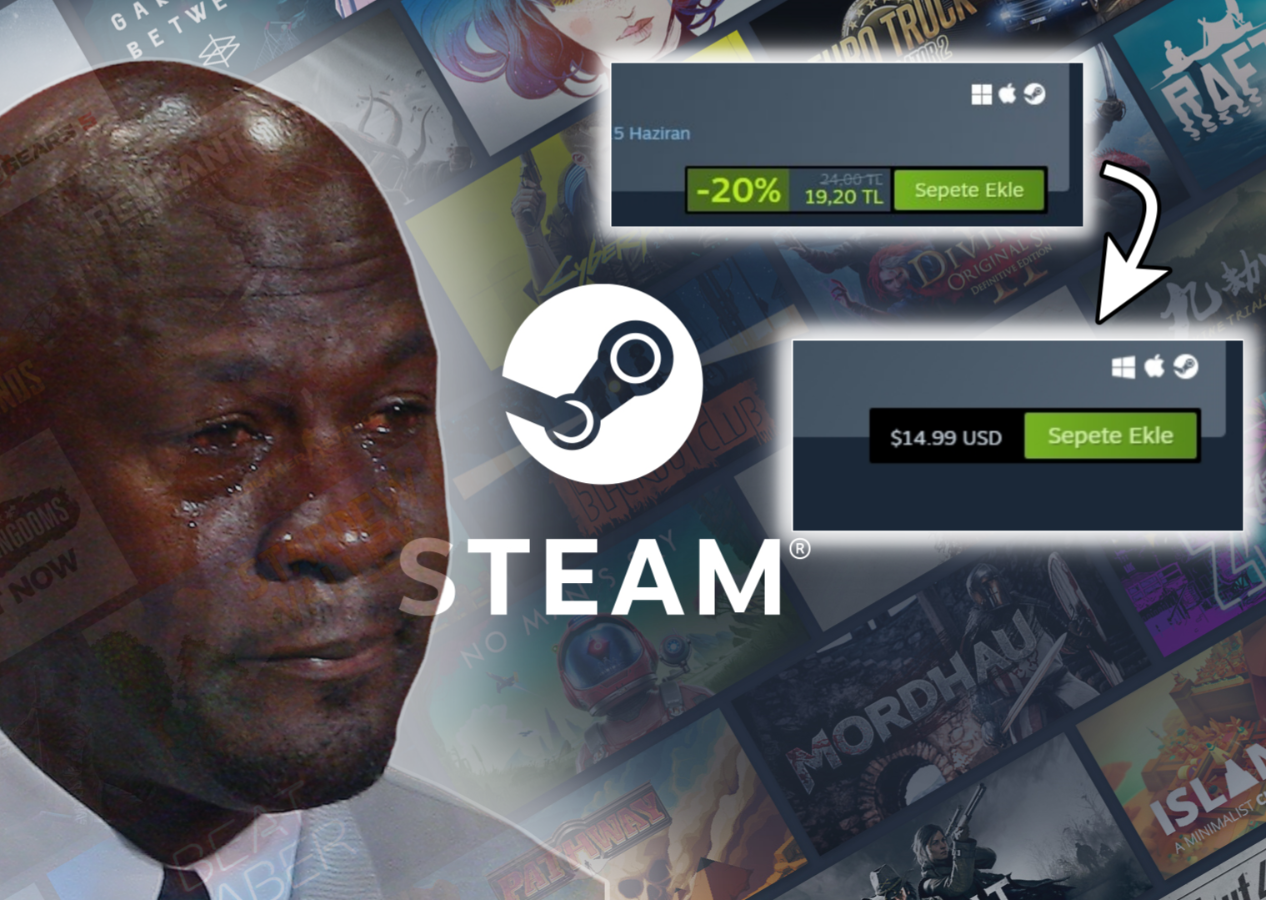 Oyuncular için tam bir kabus! Steam dolara geçti, fiyatlar uçtu gitti