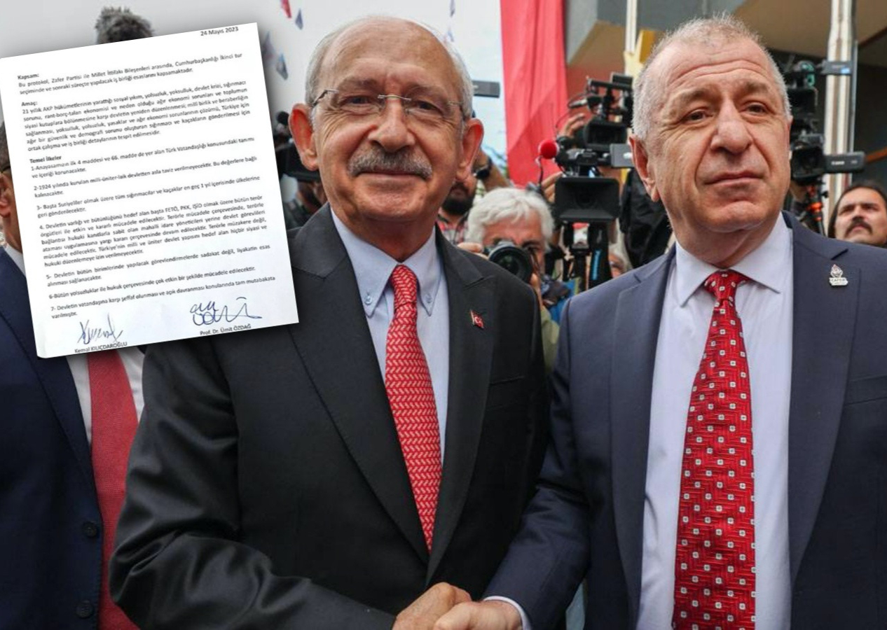 Ümit Özdağ, Kılıçdaroğlu ile yaptığı gizli protokolü açıkladı! Fotoğraf ilk kez yayınlandı...