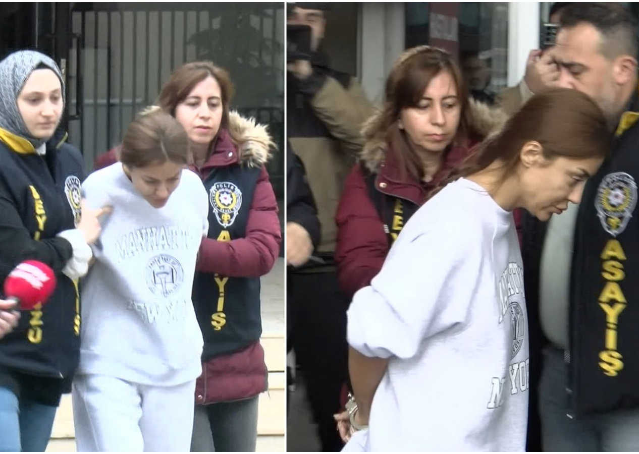 Silahla çektiği video nedeniyle başı dertte! Gözaltına alınan fenomen Banu Parlak, adliyeye sevk edildi!