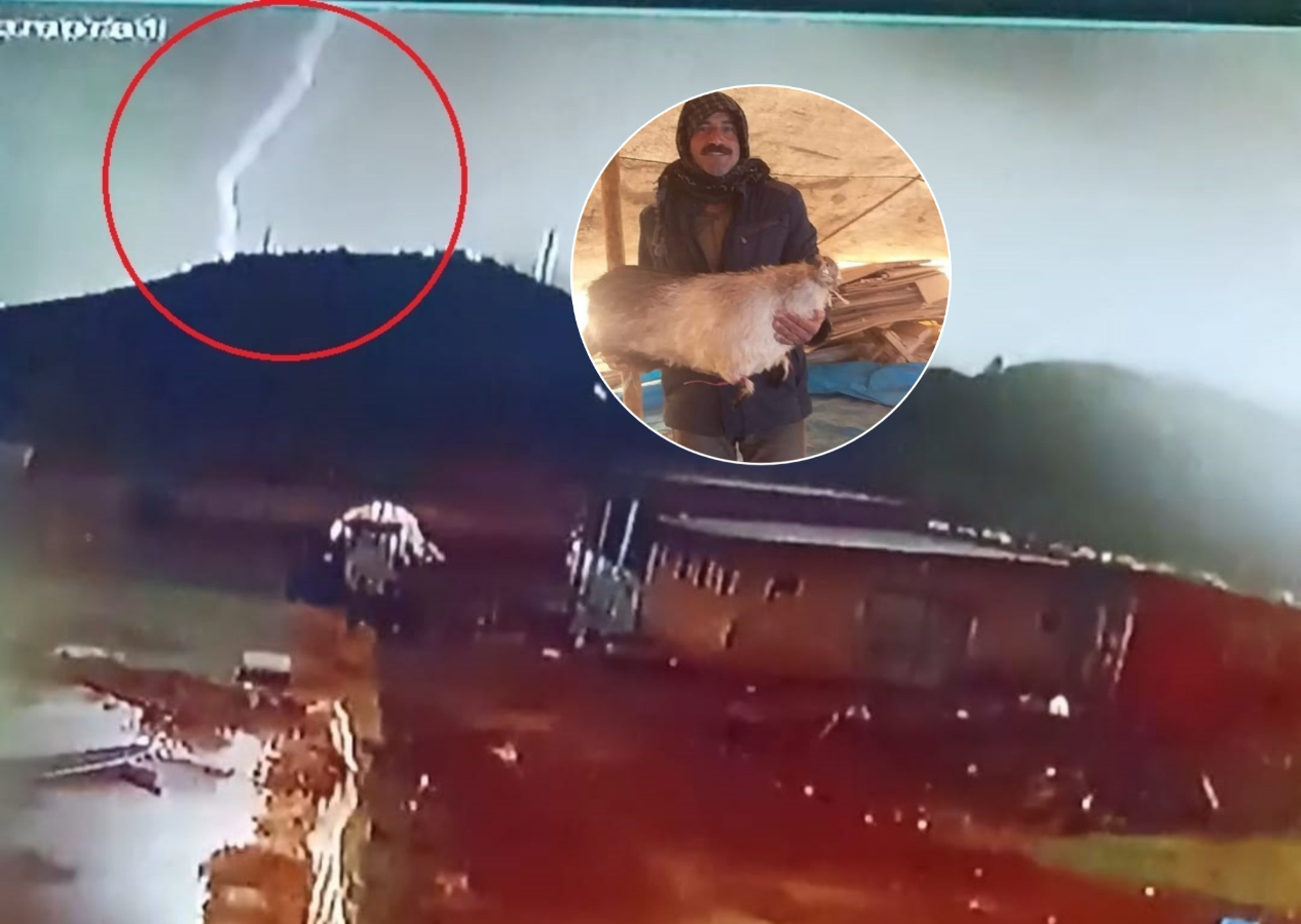 Düşen yıldırımın isabet ettiği çoban hayatını kaybetti