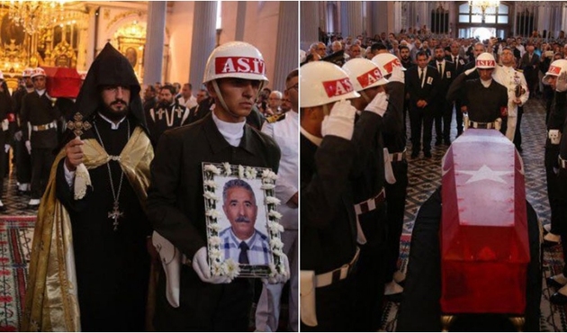 Ermeni Kıbrıs gazisi son yolculuğuna böyle uğurlandı...