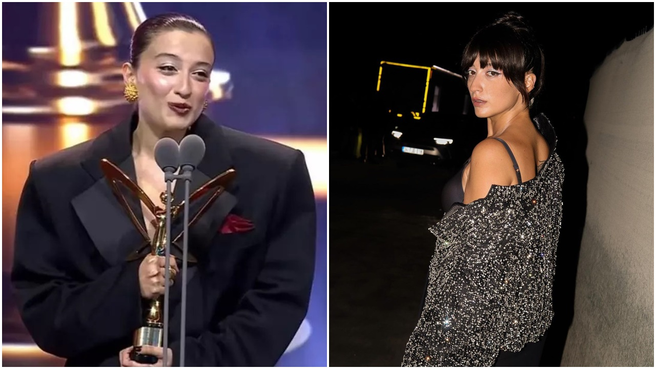 Melike Şahin, Altın Kelebek Ödül Töreni'ndeki tarzıyla sosyal medya kullanıcılarının diline düştü